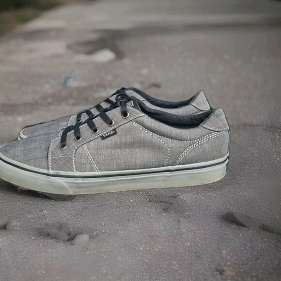 Vans Bishop Canvas Gray Skateboarding Shoe Sneakers Men's Size 12 - Picture 1 of 7